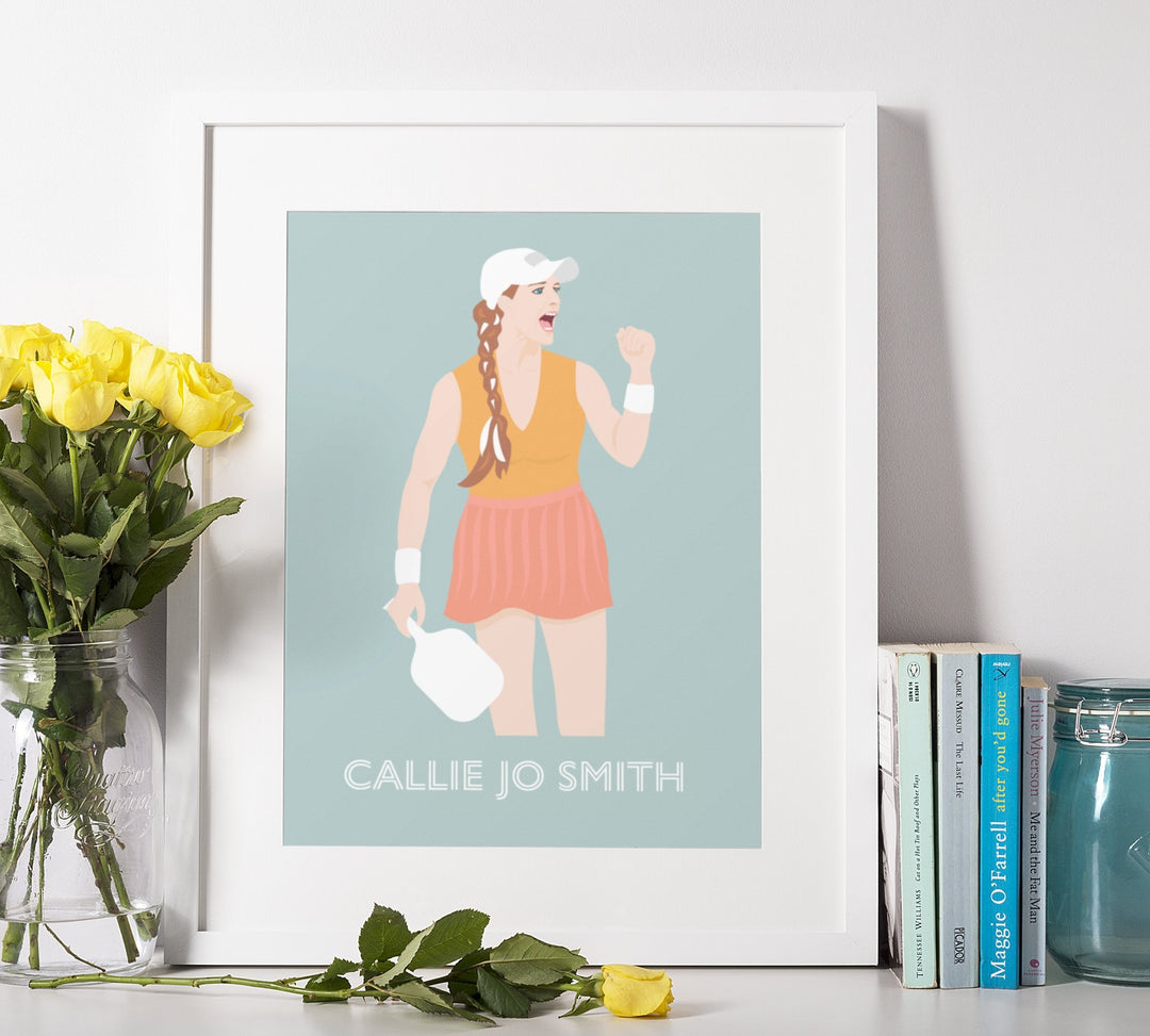 Callie Jo Smith Illustrated Print - The Pickleball Gift Store