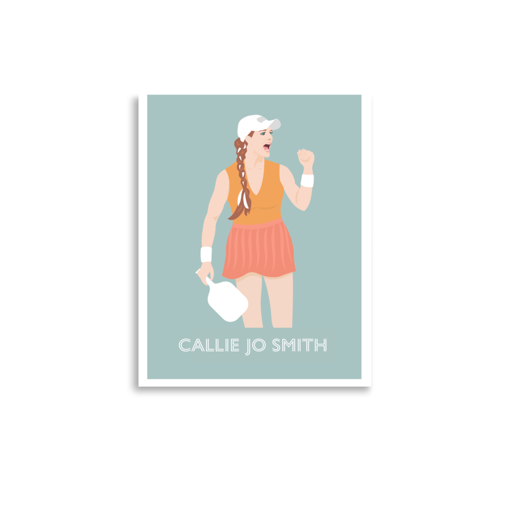 Callie Jo Smith Illustrated Print - The Pickleball Gift Store