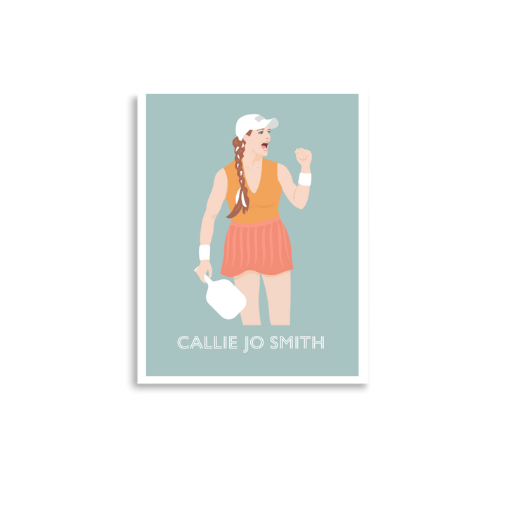 Callie Jo Smith Illustrated Print - The Pickleball Gift Store