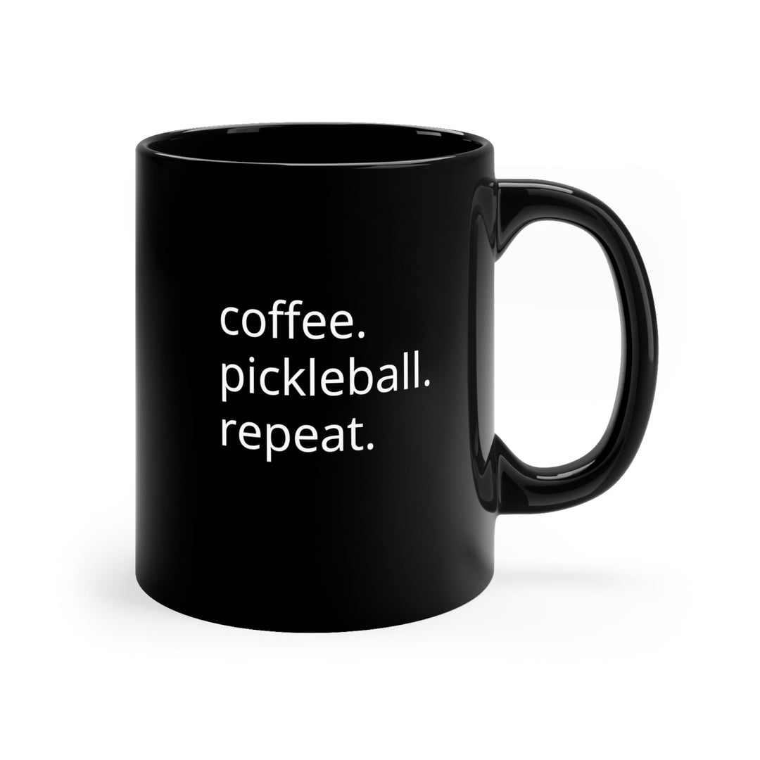Coffee Pickleball Repeat - Coffee Mug - The Pickleball Gift Store