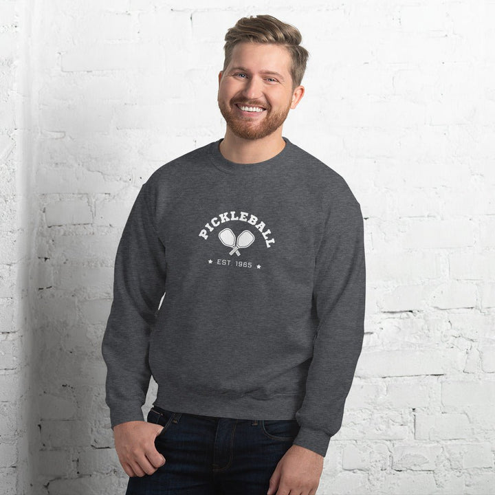 Cross Paddle - Unisex Crew Neck Sweatshirt - The Pickleball Gift Store