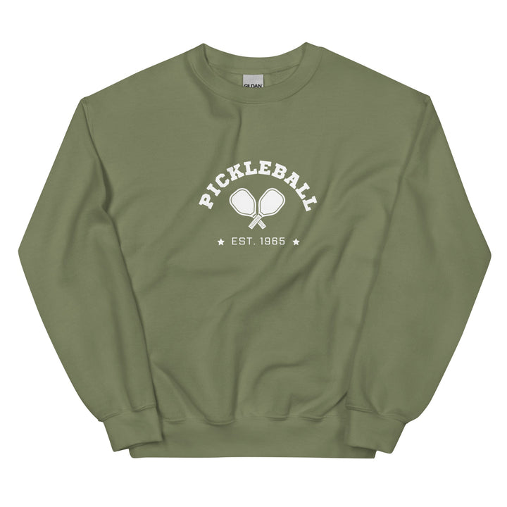 Cross Paddle - Unisex Crew Neck Sweatshirt - The Pickleball Gift Store