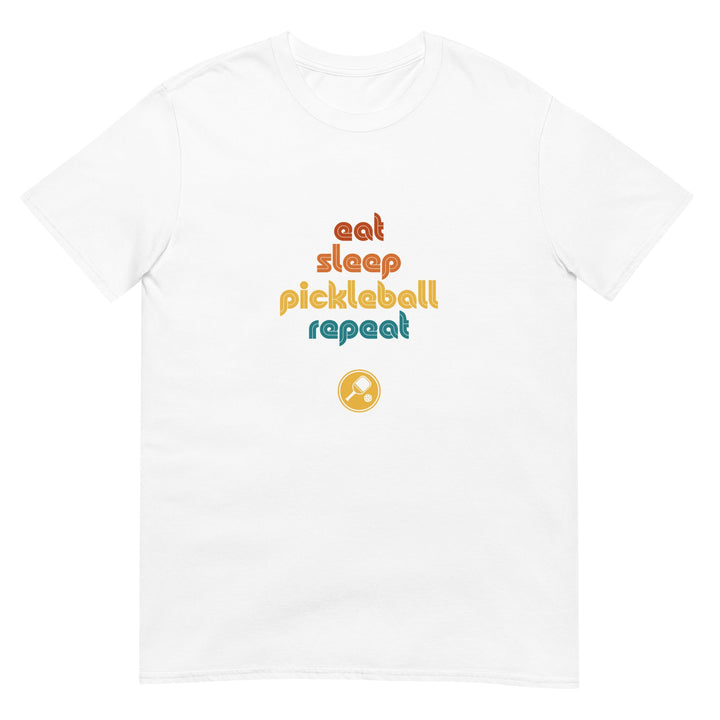 Eat Sleep Pickleball Repeat - Pickleball T-Shirt - The Pickleball Gift Store