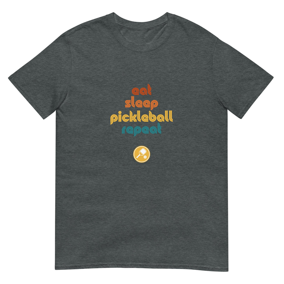 Eat Sleep Pickleball Repeat - Pickleball T-Shirt - The Pickleball Gift Store