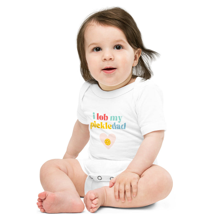 I Lob My Pickledad - Baby Onesie - The Pickleball Gift Store