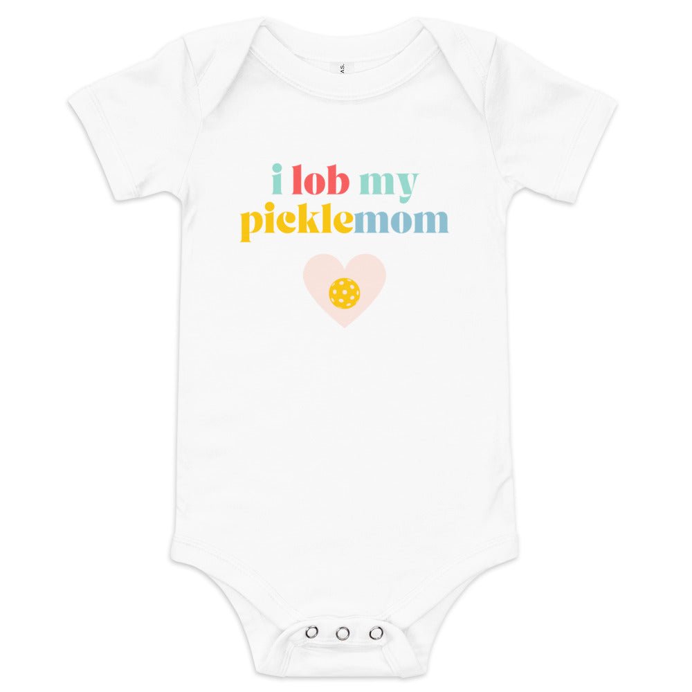 I Lob My Picklemom - Baby Onesie - The Pickleball Gift Store