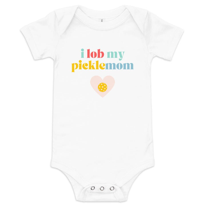 I Lob My Picklemom - Baby Onesie - The Pickleball Gift Store