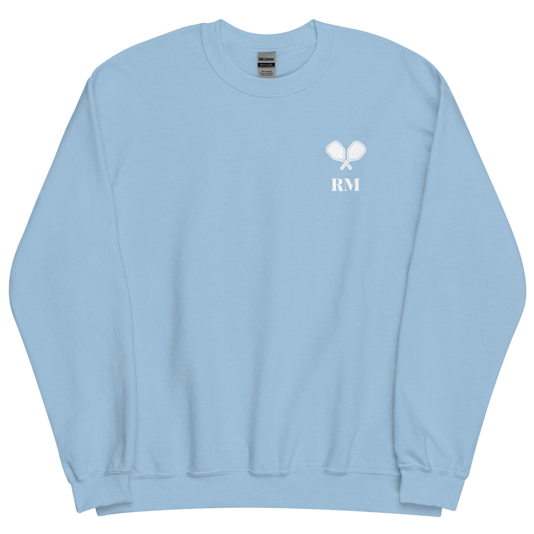 Monogram Crewneck - Printed Unisex Sweatshirt - The Pickleball Gift Store