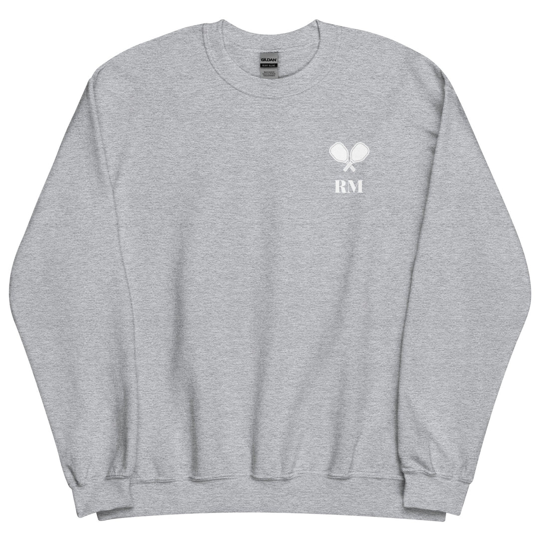 Monogram Crewneck - Printed Unisex Sweatshirt - The Pickleball Gift Store