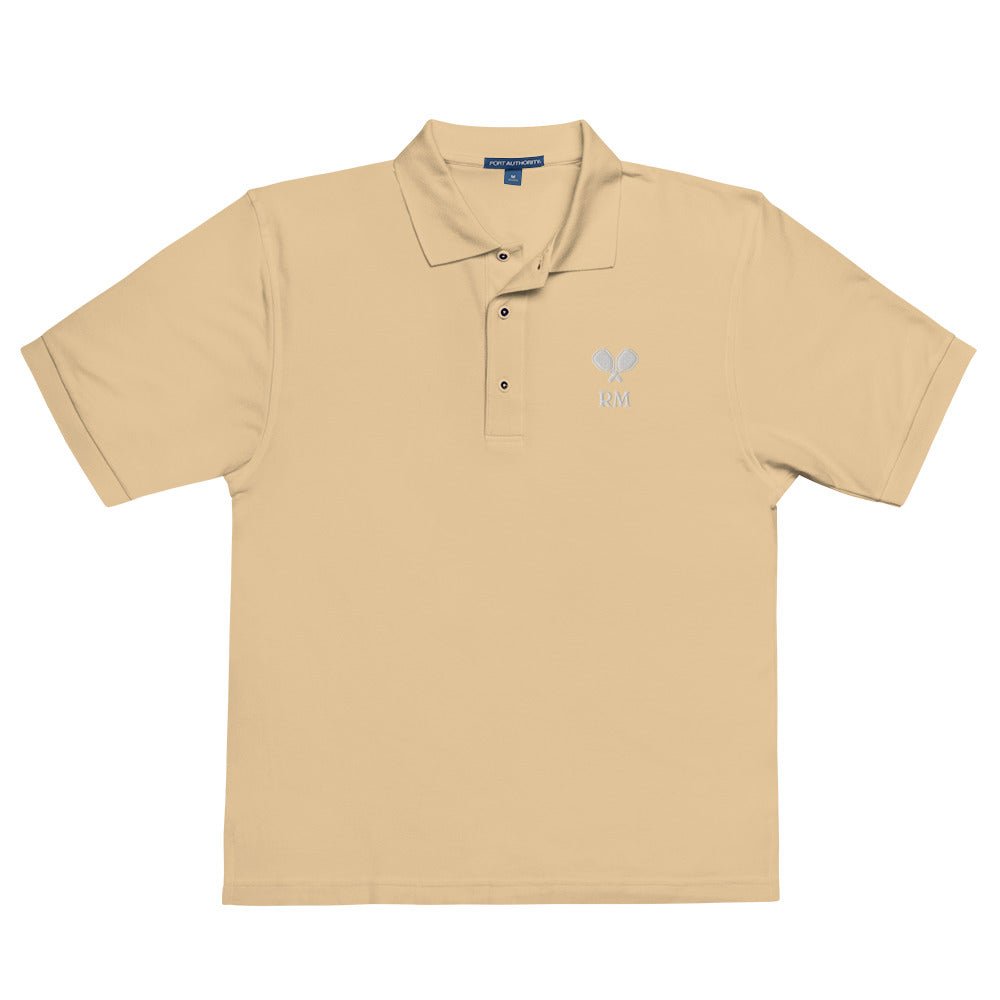 Monogram Polo - Men's Premium Polo - The Pickleball Gift Store