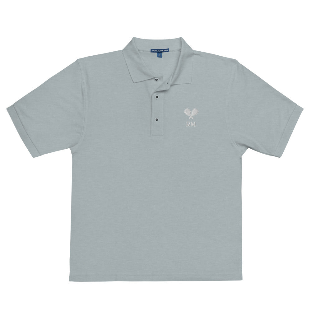 Monogram Polo - Men's Premium Polo - The Pickleball Gift Store