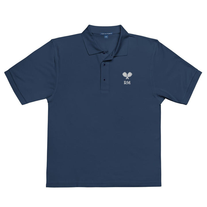 Monogram Polo - Men's Premium Polo - The Pickleball Gift Store