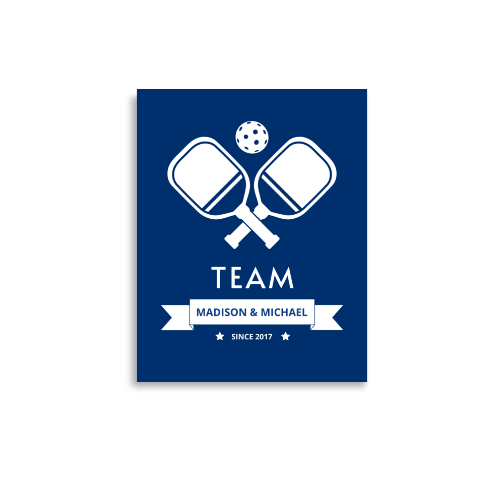 Personalized Team Poster - The Pickleball Gift Store