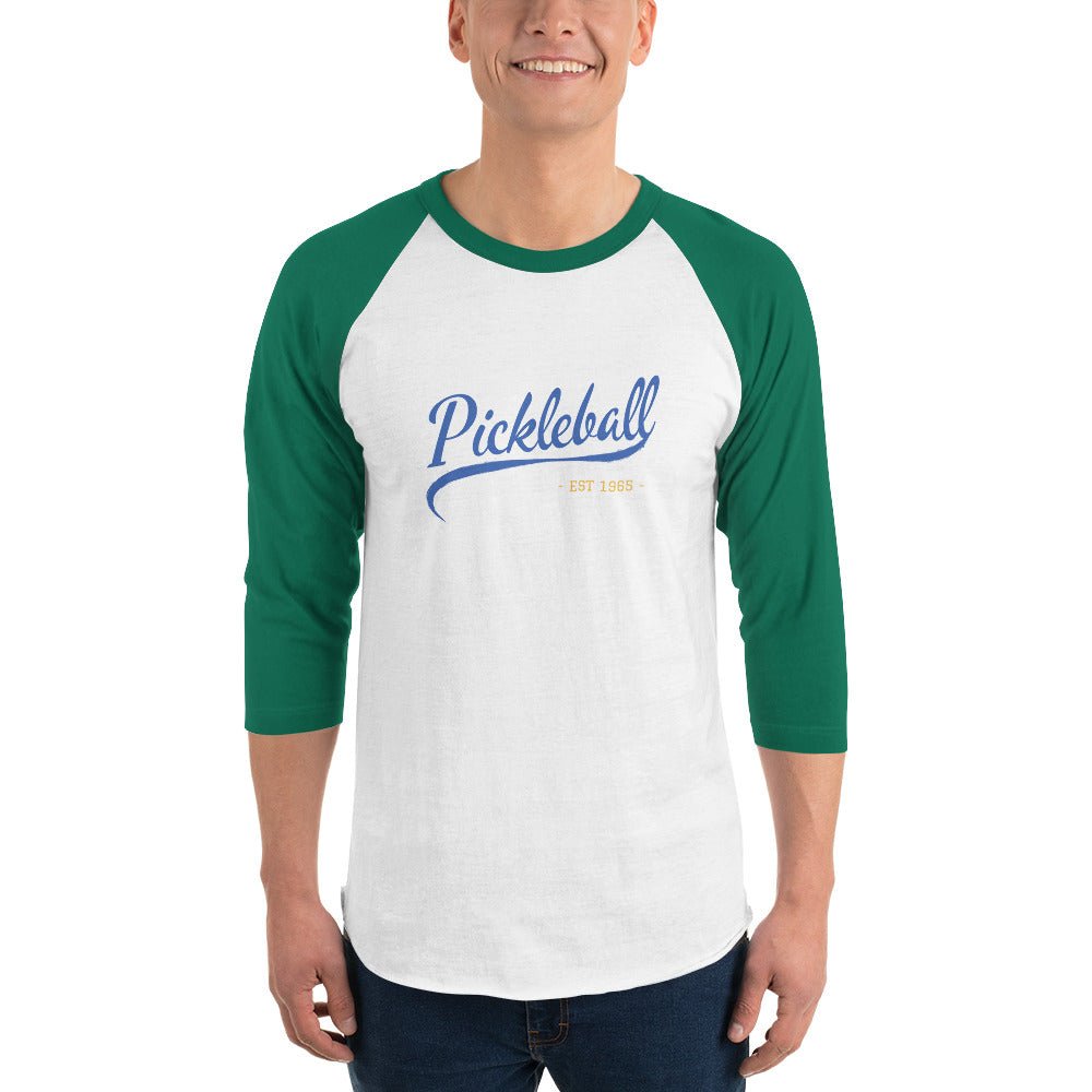 Pickleball Est. 1965 - Baseball Tee - The Pickleball Gift Store