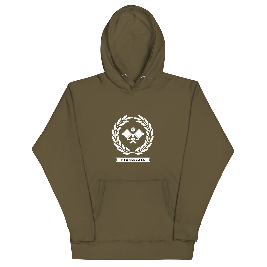 Pickleball Wreath - Unisex Hoodie - The Pickleball Gift Store