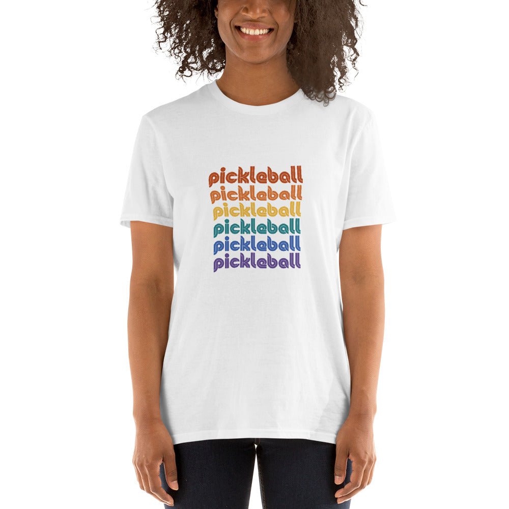 Rainbow Pickleball - Pickleball T-Shirt - The Pickleball Gift Store