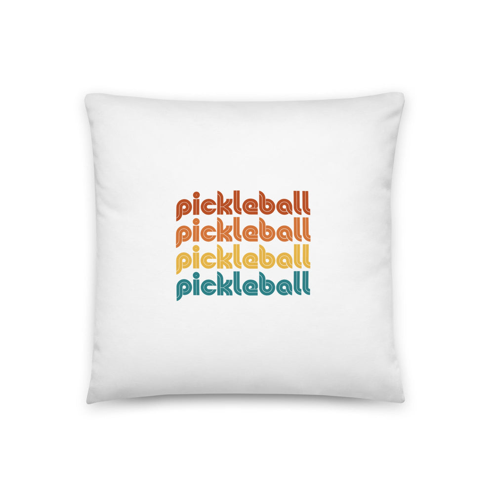 Vintage Paddles - Pillow 18 x 18 - The Pickleball Gift Store